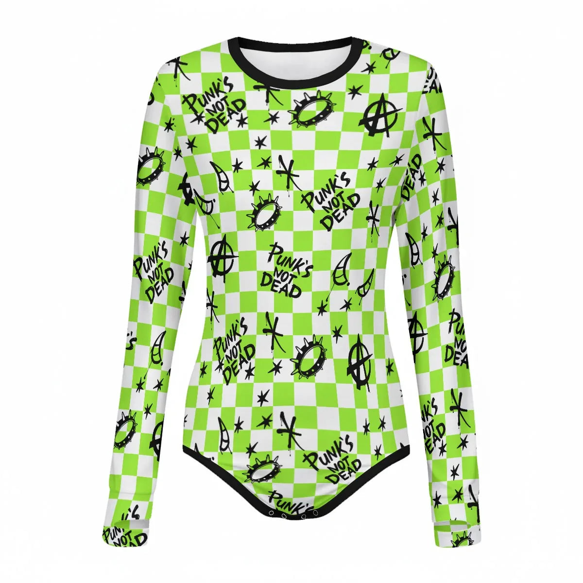 Punk’s Not Dead Long Sleeve CuddleSuit - Puppy's Aesthetics