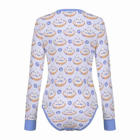 Blueberry Baby Long Sleeve CuddleSuit - Puppy's Aesthetics