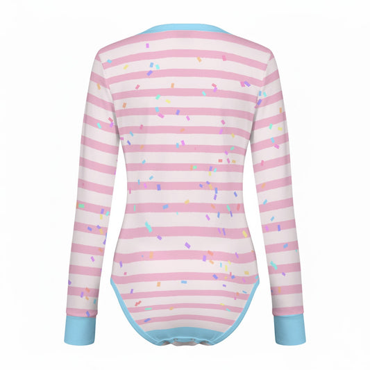 Sweet Sprinkle Long Sleeve CuddleSuit