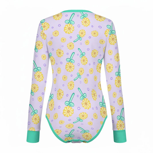 Sunny Balloon Long Sleeve CuddleSuit - Puppy's Aesthetics