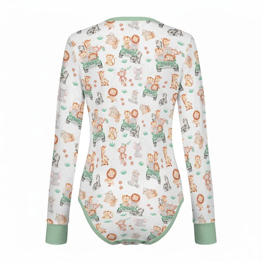 Safari Snuggles Long Sleeve CuddleSuit - Puppy's Aesthetics