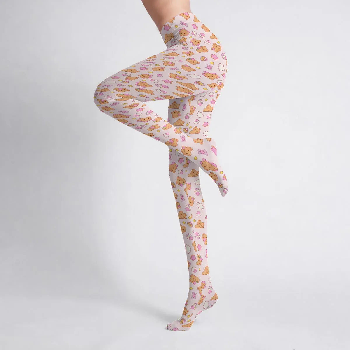 Bearly Adorable Stretch Tights - Puppy's Aesthetics