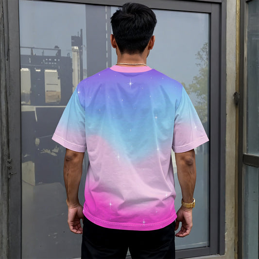 Soft Rainbow Star Play Tee