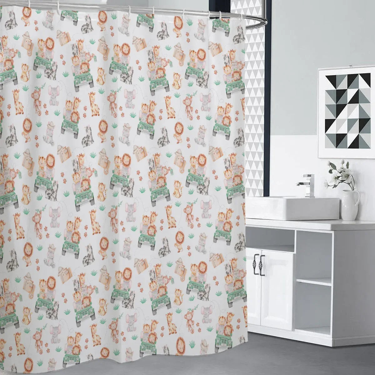Sweet Safari Shower Curtain - Puppy's Aesthetics