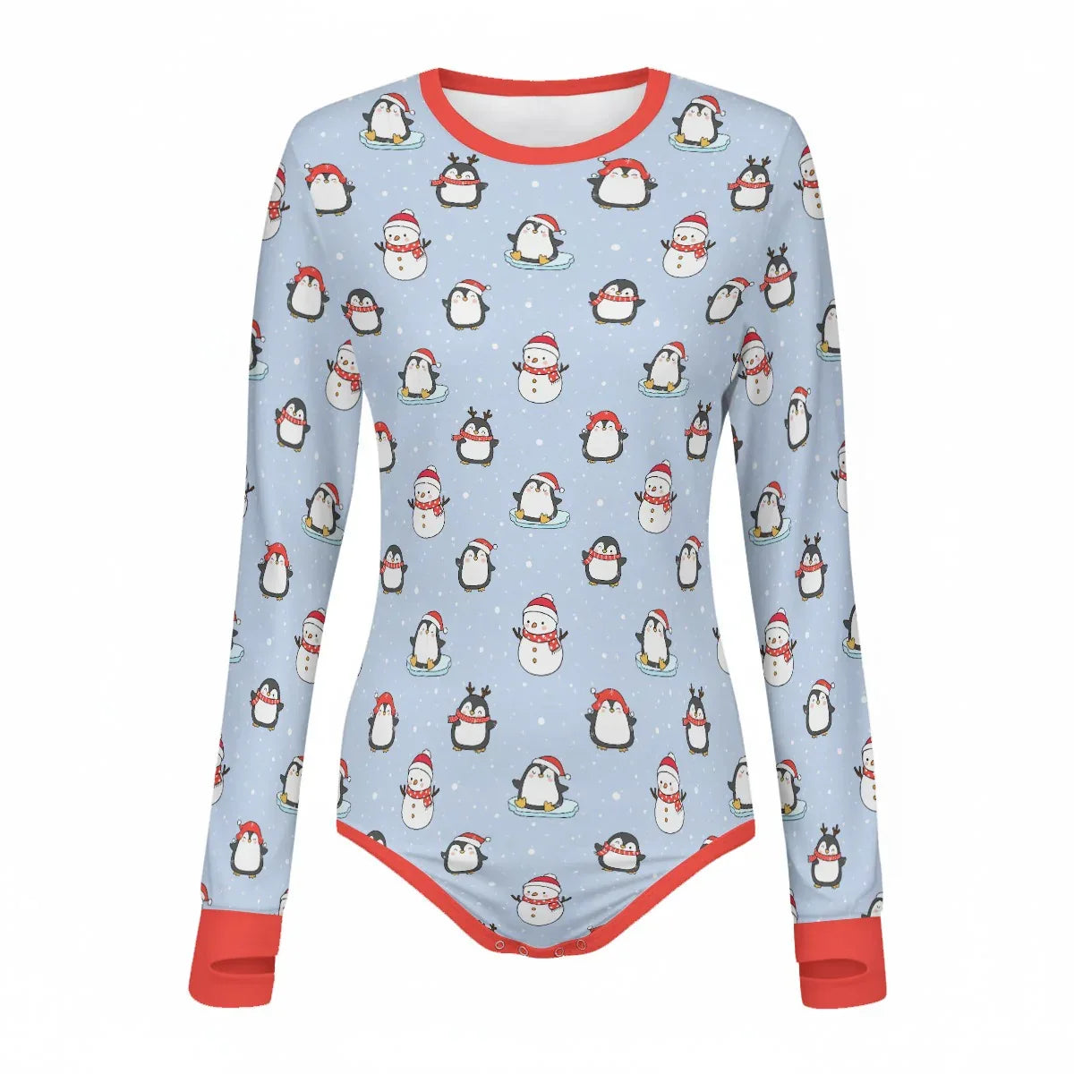 Penguin Parade Long Sleeve CuddleSuit - Puppy's Aesthetics