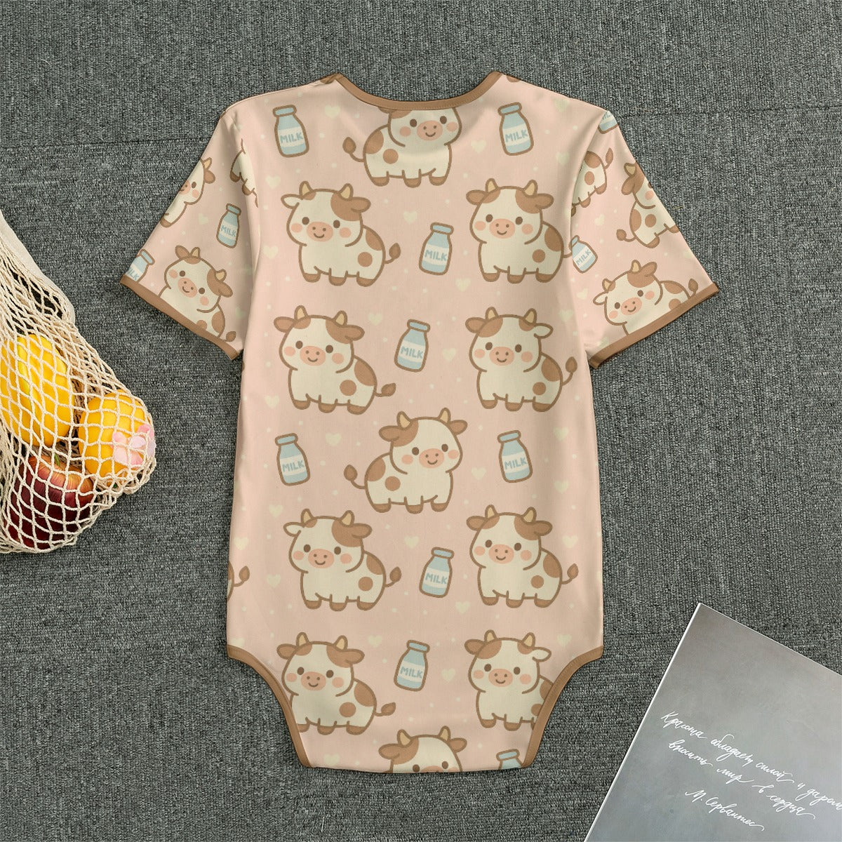 Milk & Moo Short Sleeve CuddleSuit