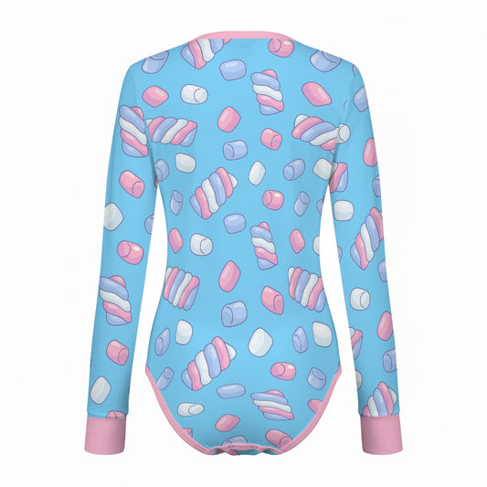 Candy Marshmallows Long Sleeve CuddleSuit