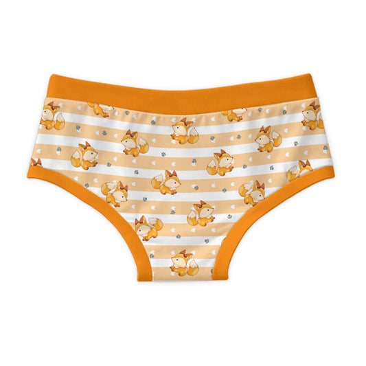 Orange Fox Stripe Men's Cotton Undies