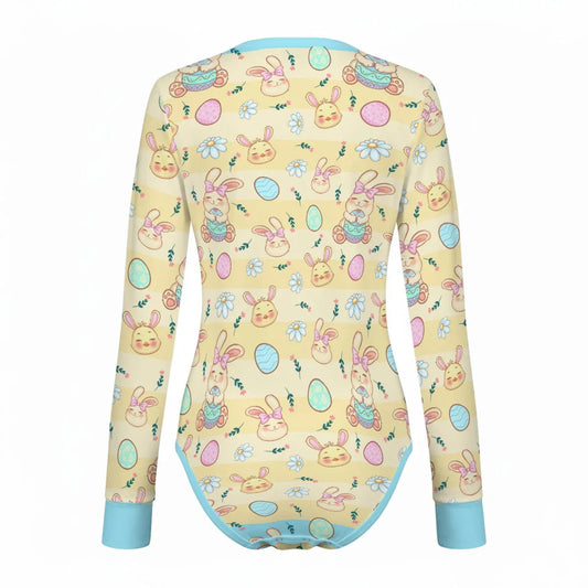 Pastel Bunny Dreams Long Sleeve CuddleSuit - Puppy's Aesthetics