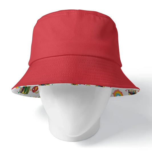 Tiny Artist Bucket Hat - Reversible Color Pop - Puppy's Aesthetics