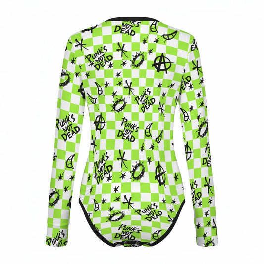 Punk’s Not Dead Long Sleeve CuddleSuit - Puppy's Aesthetics