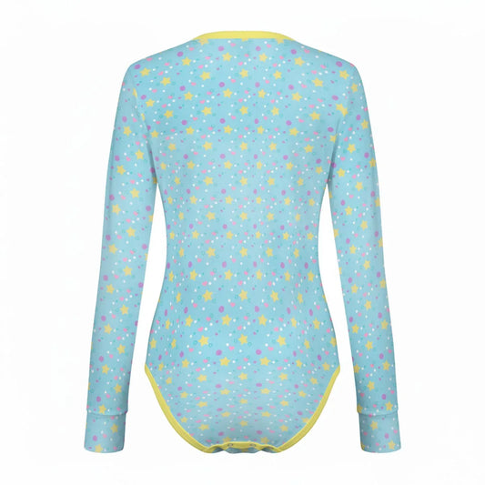 Dreamy Stars Long Sleeve CuddleSuit - Puppy's Aesthetics
