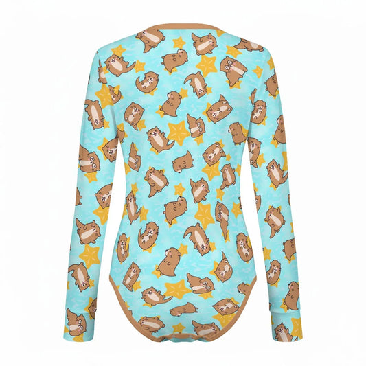 Otterly Cozy Long Sleeve CuddleSuit - Puppy's Aesthetics
