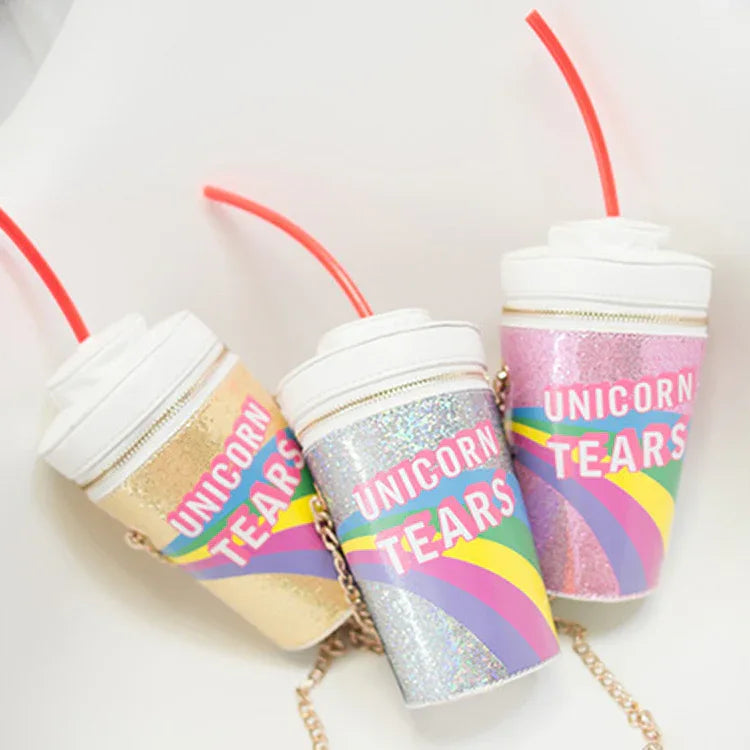 Unicorn Tears Glitter Bottle Bag - Puppy's Aesthetics