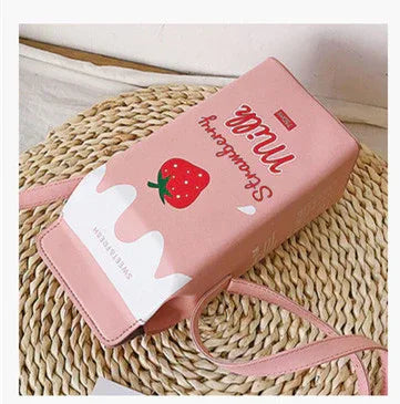 Sweet Sip Milk Carton Shoulder Bag - Puppy's Aesthetics