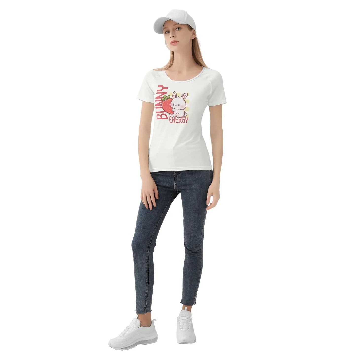 Bunny Energy Soft Fit Tee - Puppy's Aesthetics