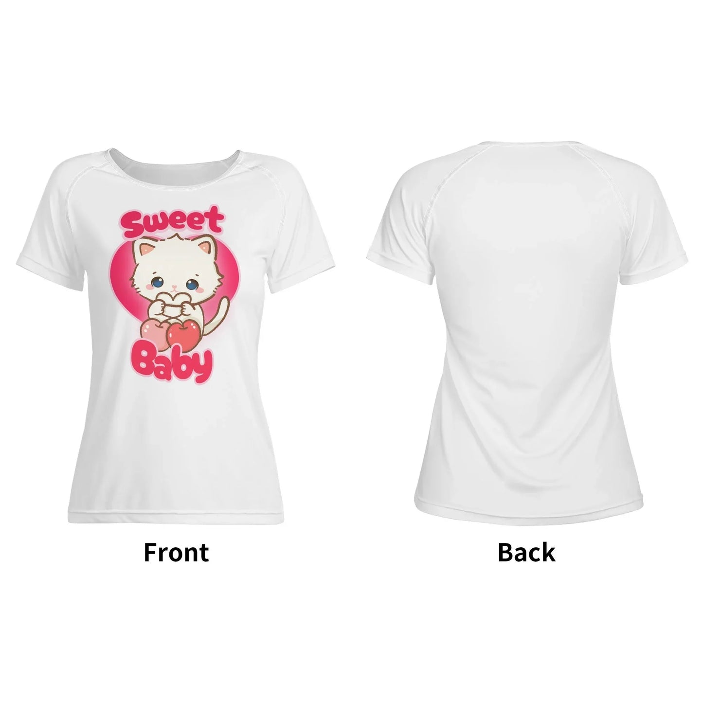 Sweet Cherry Kitty Soft Fit Tee - Puppy's Aesthetics