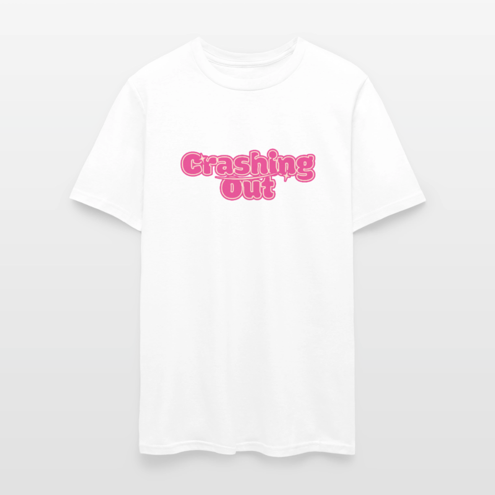 Crashing Out Unisex Play Tee - white