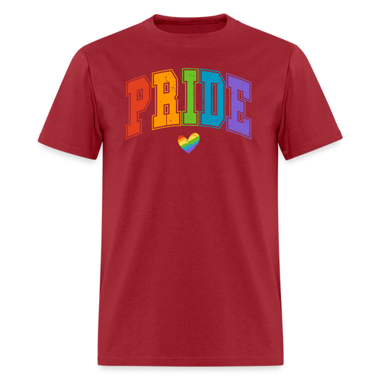 Pride Varsity Unisex Play Tee (Colors) - dark red