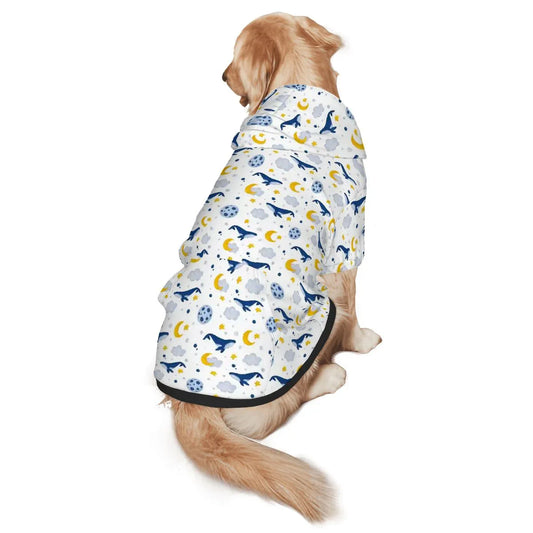 Sleepy Whale Dreams Pet Hoodie - Puppy's Aesthetics
