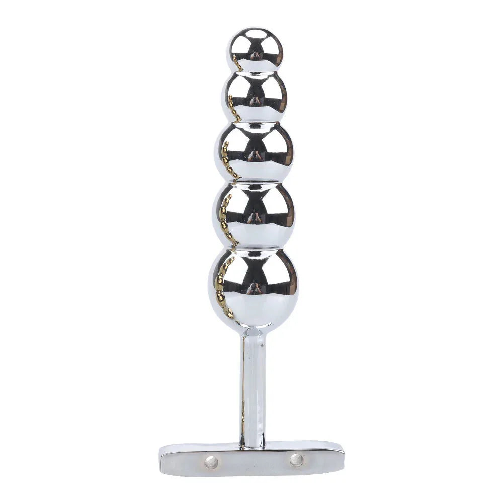 Luxe Glide Anal Bead Plug – Smooth Metal Pleasure Toy - Puppy's Aesthetics