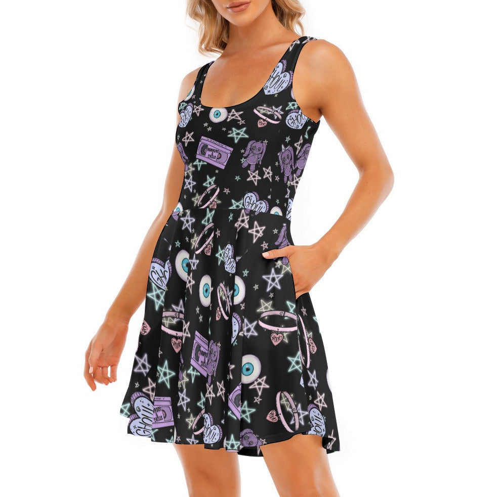 Ghoul Club Skater Play Dress