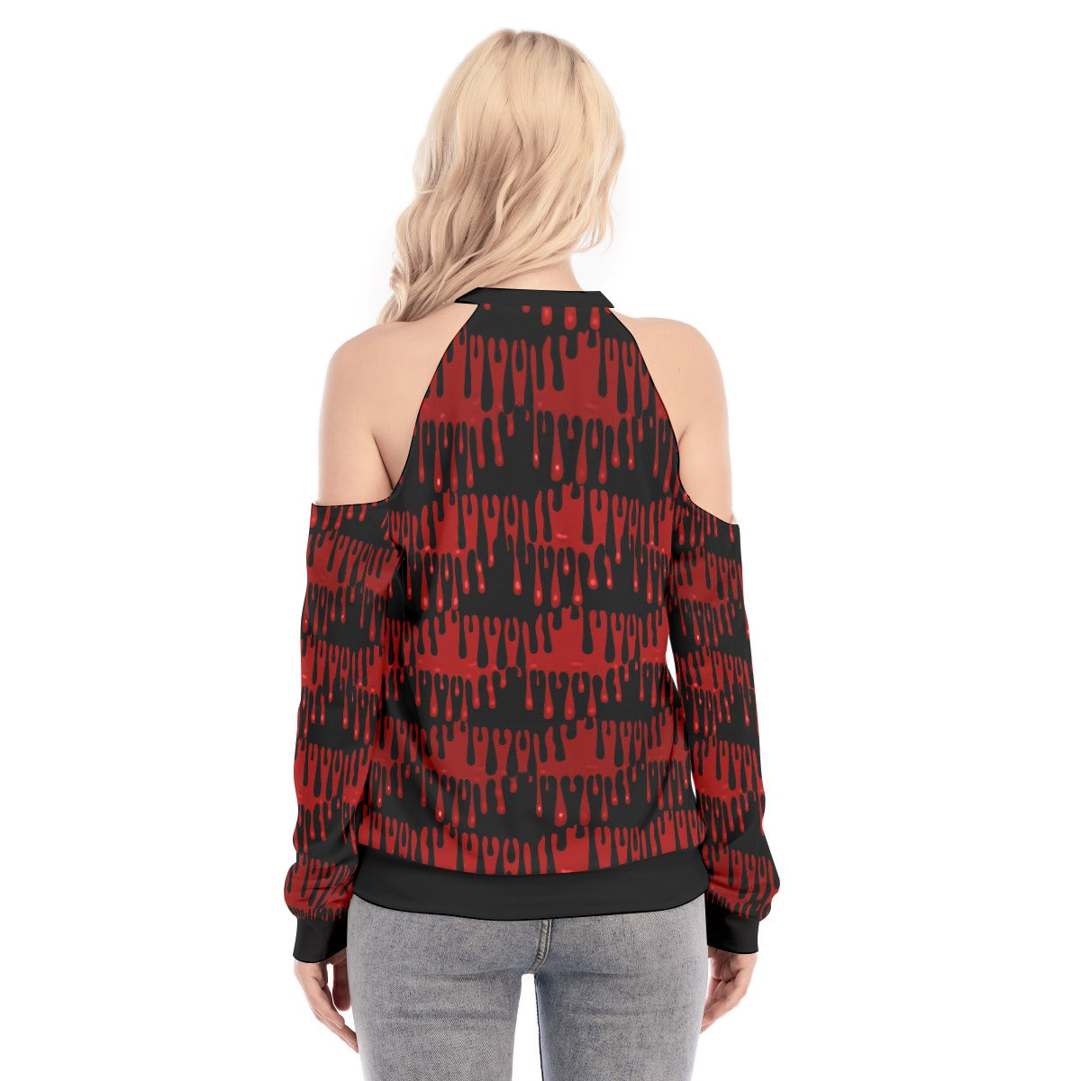 Blood Moon Cold Shoulder Light Sweatshirt