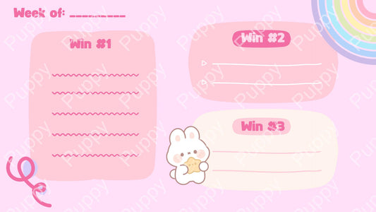 Weekly Wins - 8 Digital Journal Pages