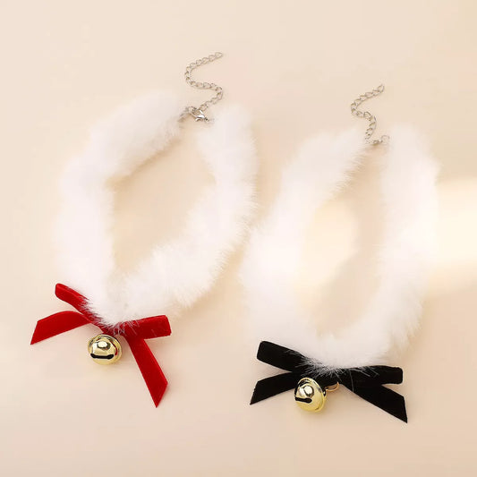 Cozy Christmas Bell Choker - Puppy's Aesthetics