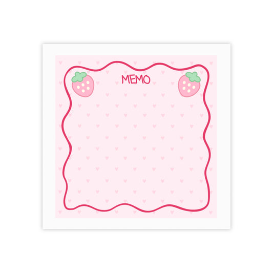 Strawberry Memo Post-it® Note Pad