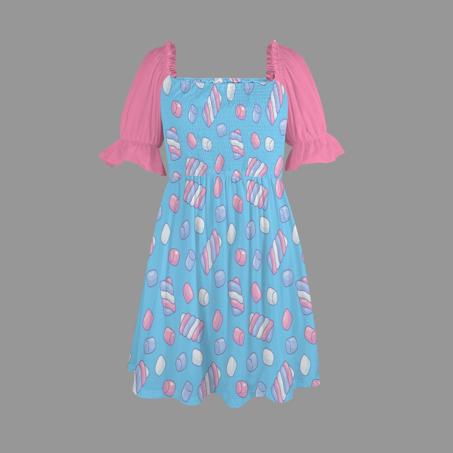 Candy Marshmallow Sweetheart Dress