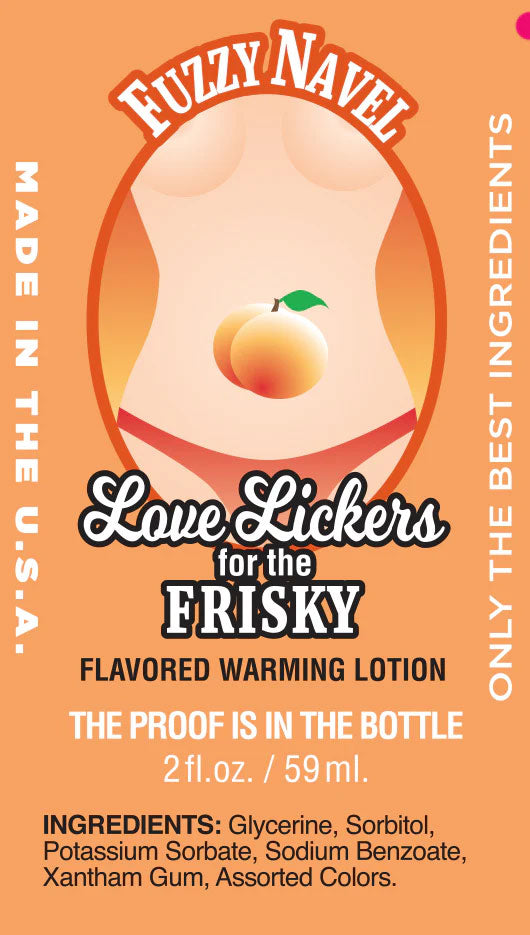 Love Lickers Massage Oil - Fuzzy Navel - 1.76 Fl. Oz.