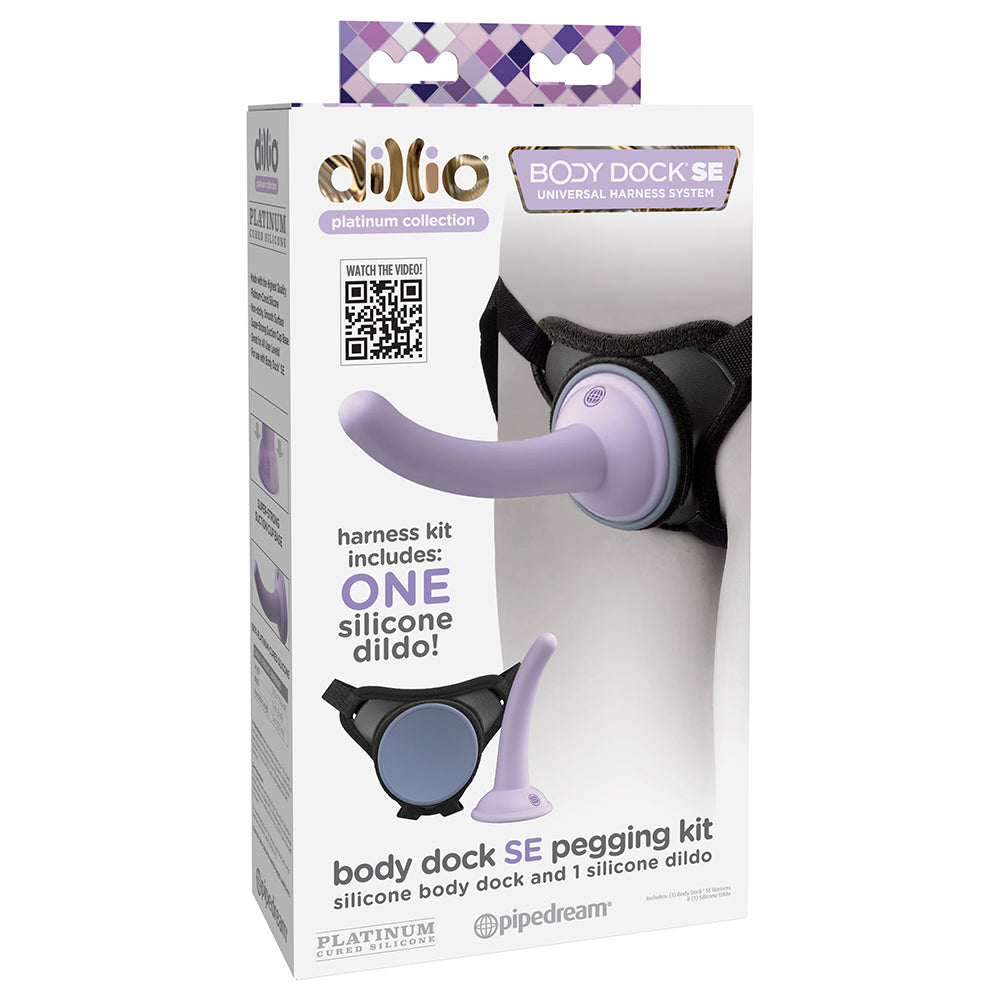 Dillio Platinum Body Dock SE Pegging Kit with 5 " Silicone Dildo