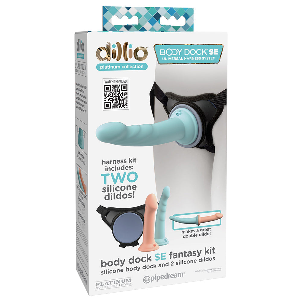 Dillio Platinum Body Dock SE Fantasy Kit with 6 & 7 " Silicone Dildos