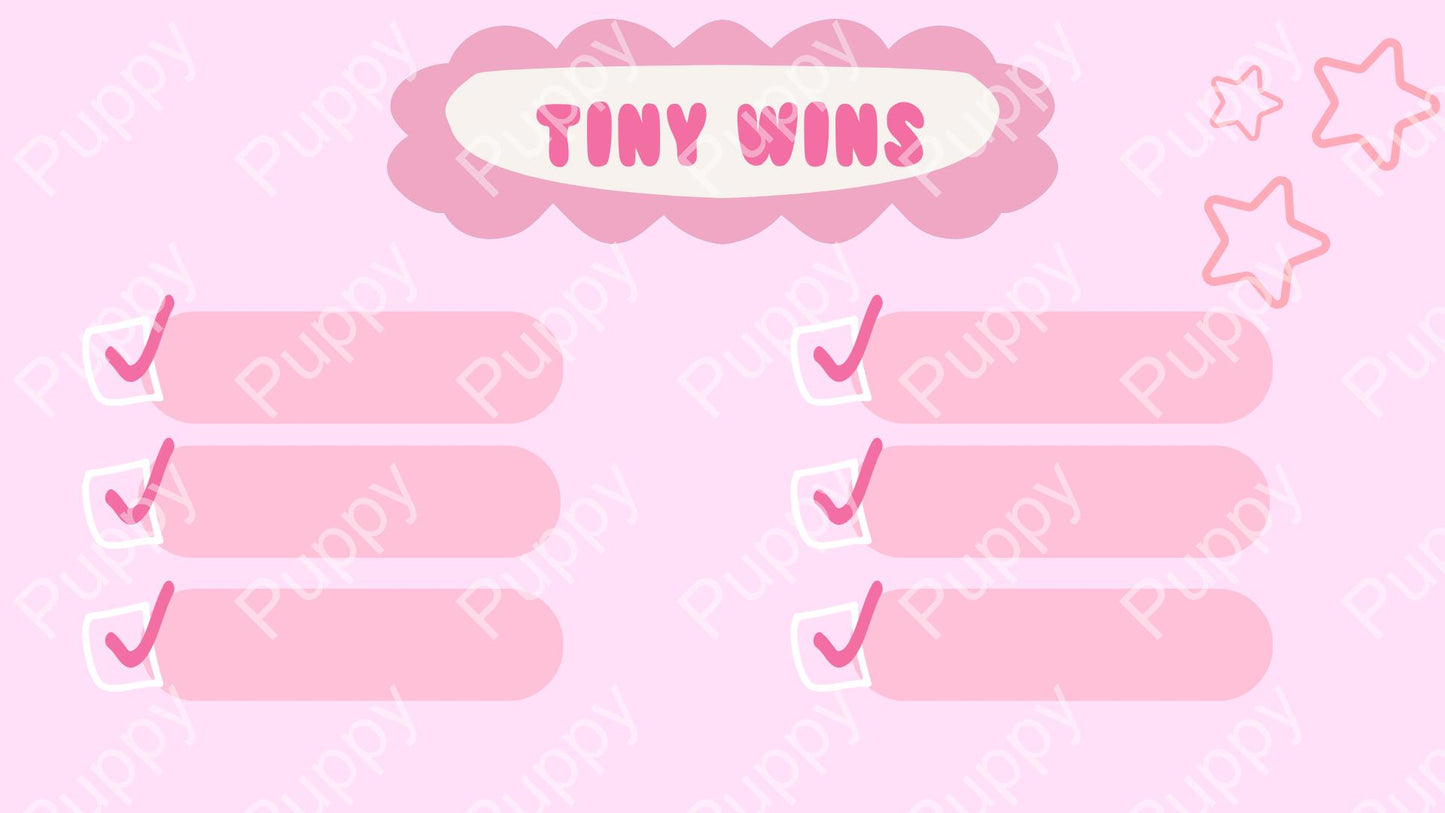 Weekly Wins - 8 Digital Journal Pages