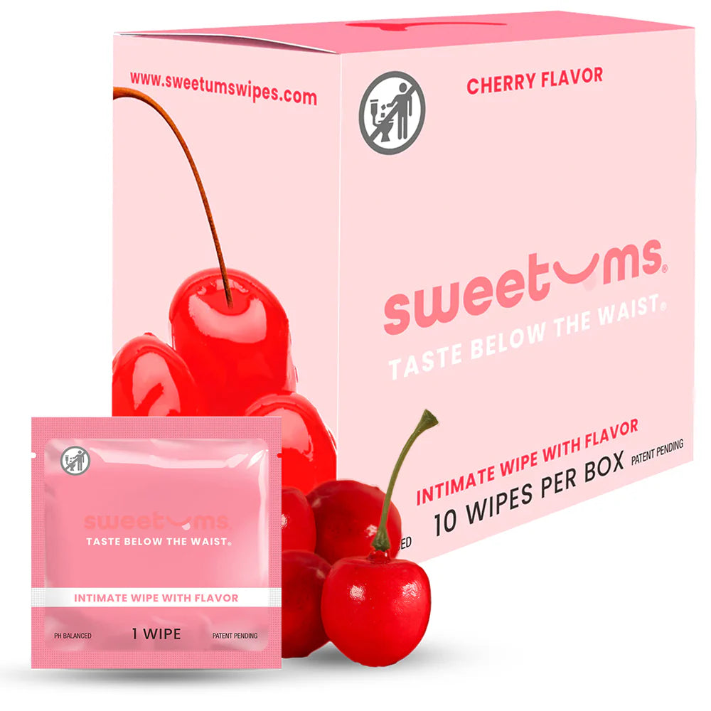 Cherry Intimate Wipes - 10 Pack