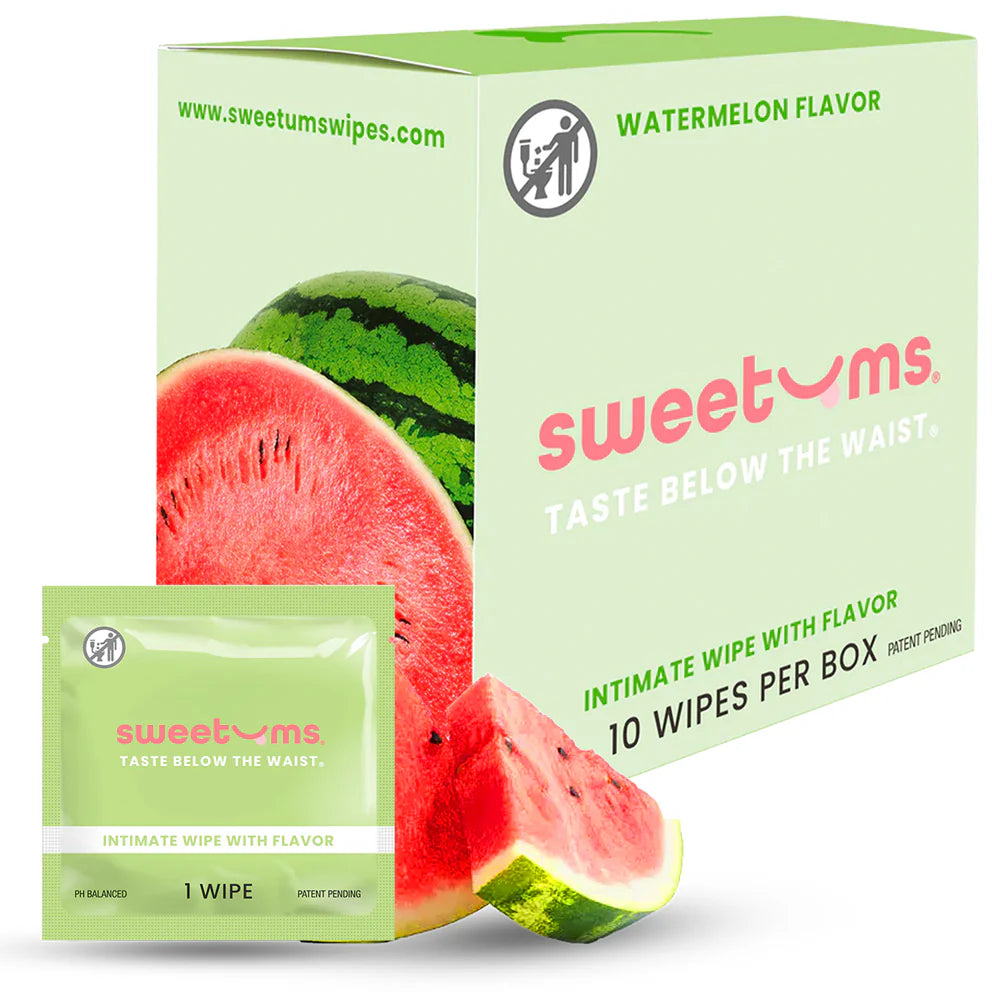 Watermelon Intimate Wipes - 10 Pack