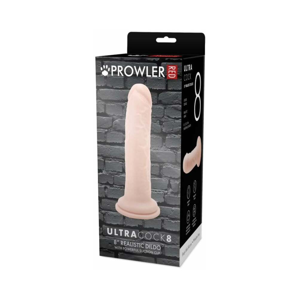 Prowler RED Ultra Cock 8 " Realistic Dildo Vanilla
