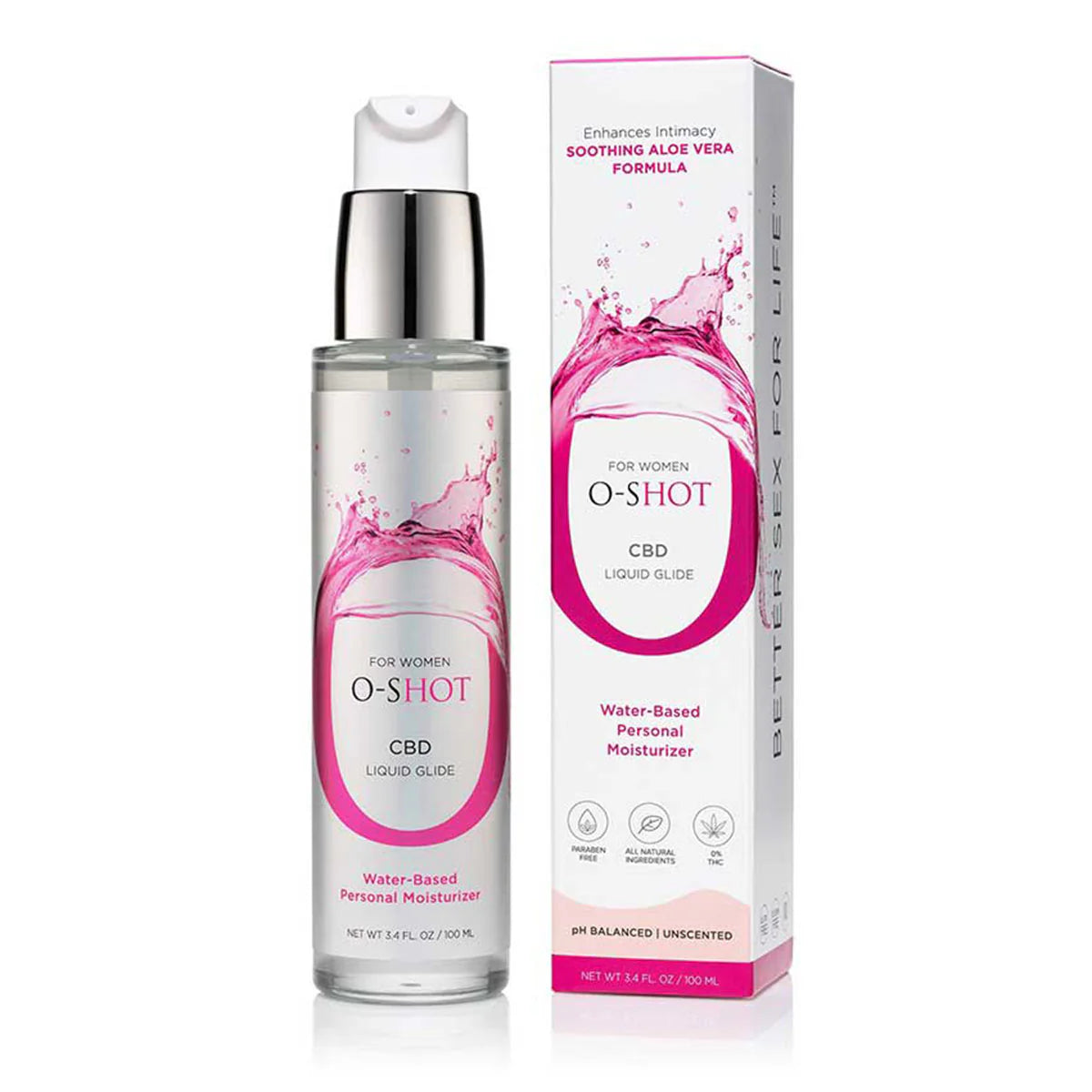O-Shot CBD Water-Based Lubricant 3.4oz