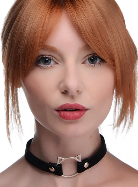 Kinky Kitty Ring Slim Collar - Puppy's Aesthetics