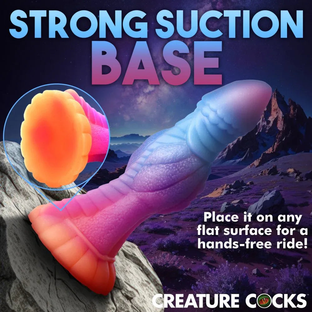 Glow Galactic Invader Silicone Dildo - Puppy's Aesthetics