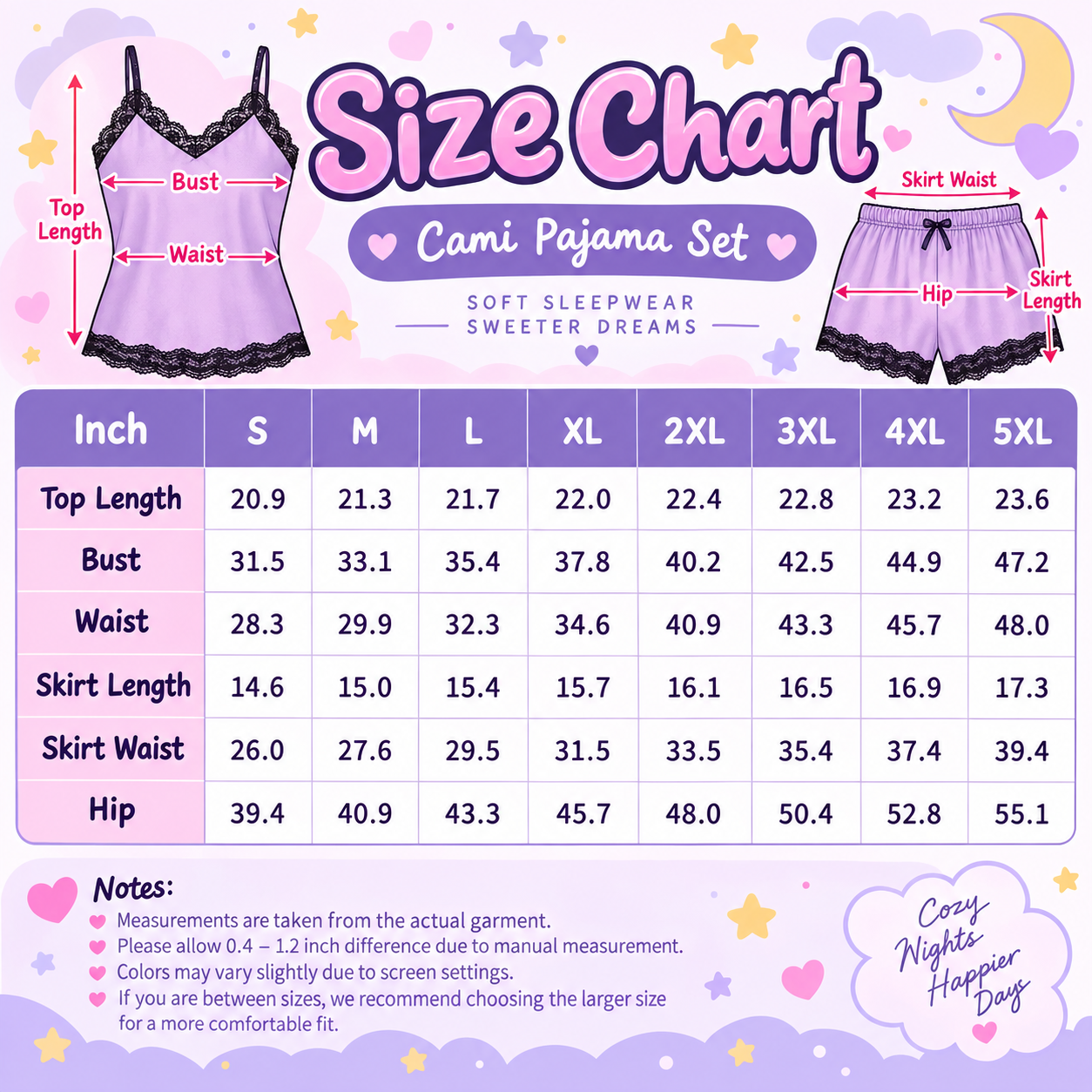 Candy Jewel Lace Cami Jammies