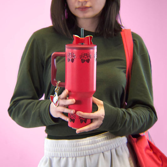 The Cherry Tumbler with Bow (40oz)