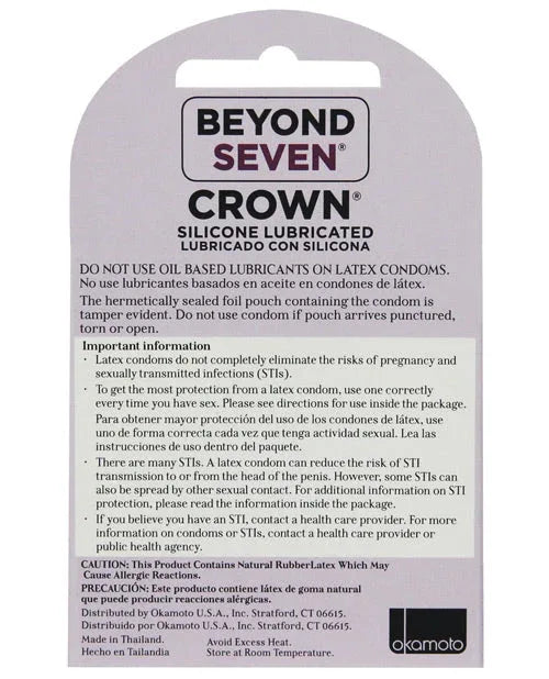 3 PC Crown Lubricated Condoms - Puppy's Aesthetics