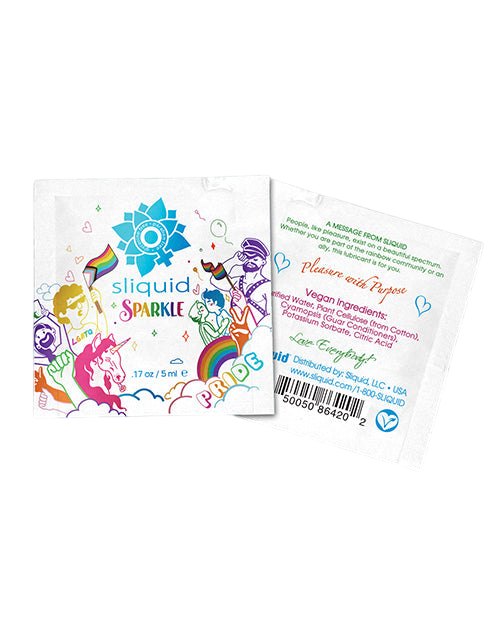 Sparkle Pride Water Based Lube Sample