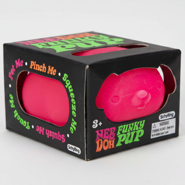 Nee-Doh Funky Pup Squishy: Pink