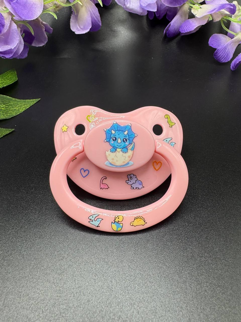 Glow In The Dark Adult Pacifier - Dinosaurs - Puppy's Aesthetics