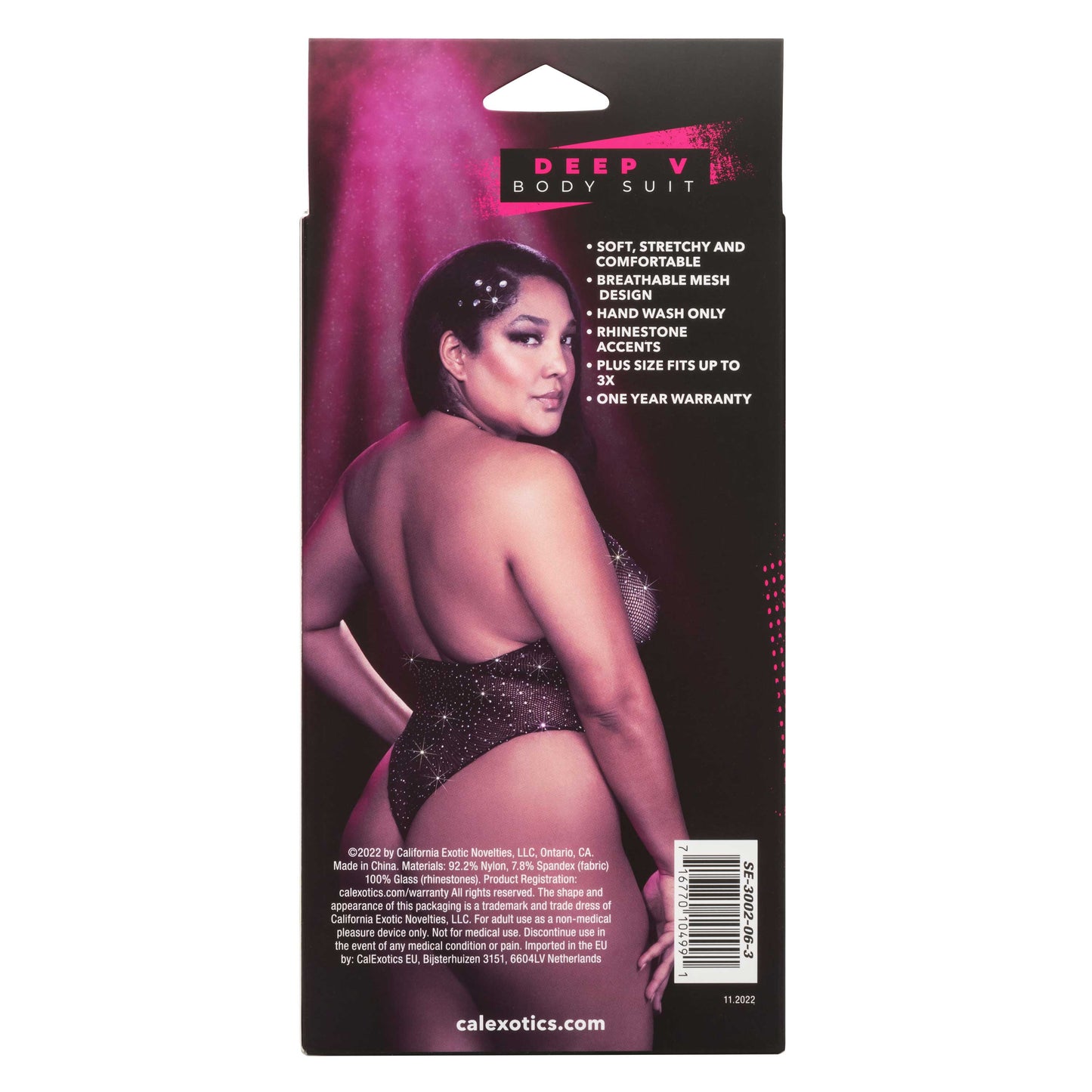 Radiance Deep Neck Body Suit - Queen - Black