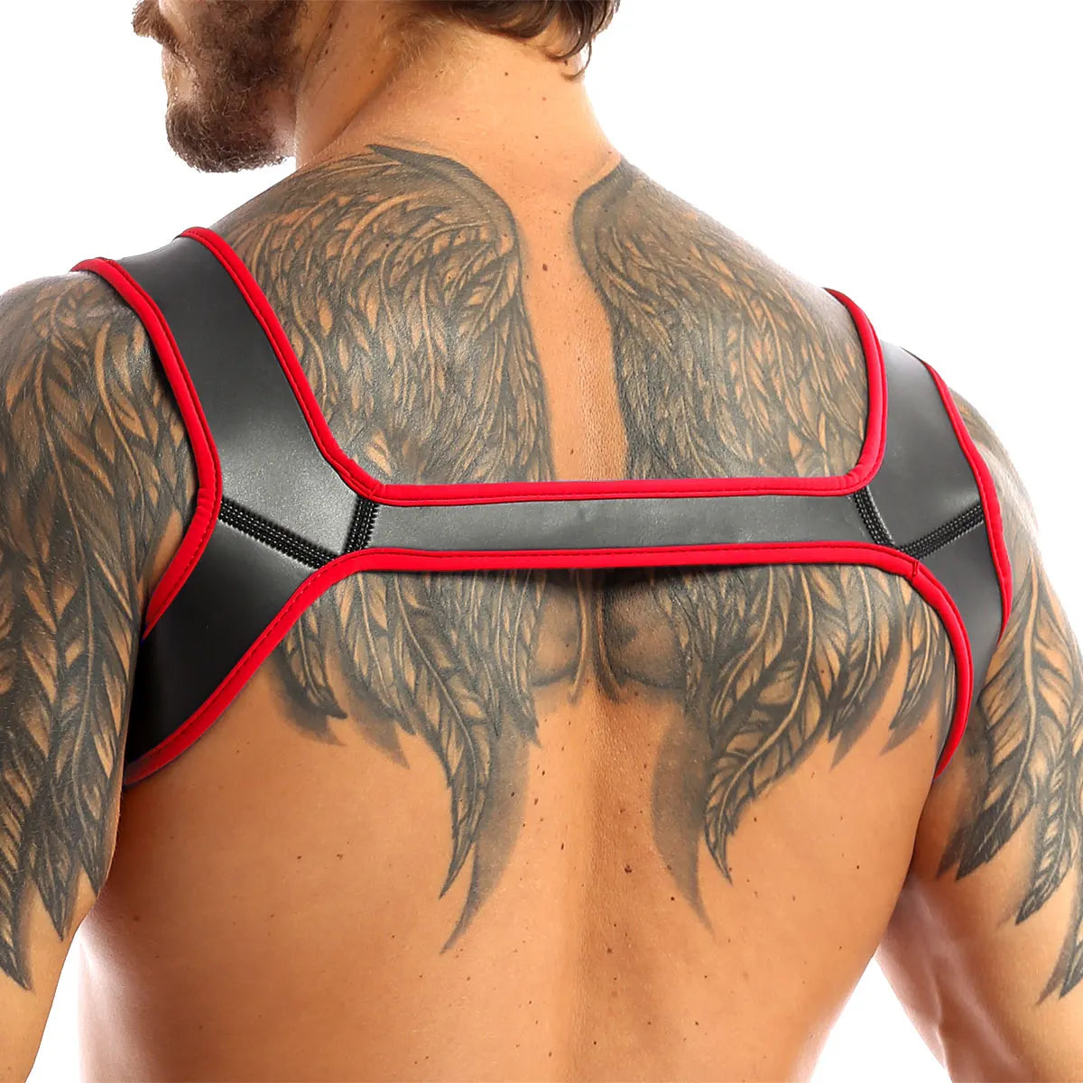 Red Neoprene Wide Shoulder Harness