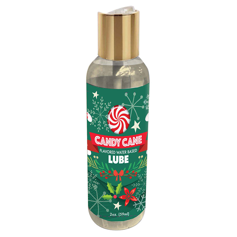 USA Only - Little Genie Holiday Lube-Candy Cane 2oz
